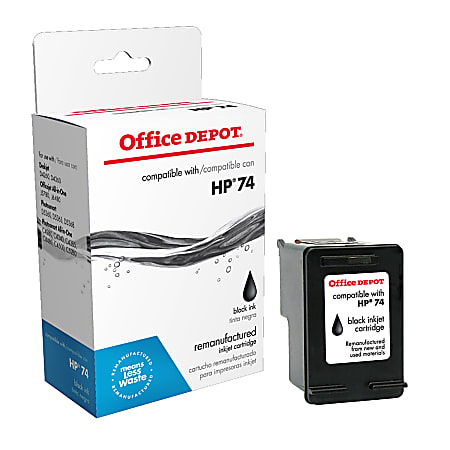 Office Depot&reg; Brand Remanufactured Black Ink Cartridge Replacement For HP 74, OD74