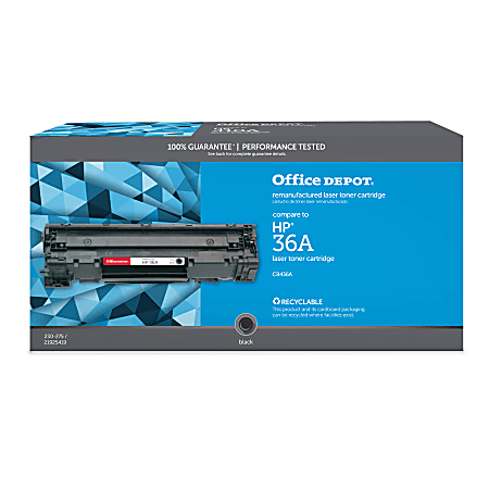 Office Depot® Brand Remanufactured Black Toner Cartridge Replacement For HP 36A