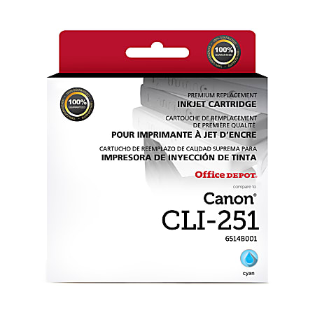 Remanufactured Cyan Ink, Replacement for CLI-251 (6514B001), 304 Page-Yield, Ships in 1-3 Business Days Remanufactured Cyan Ink, Replacement for CLI-251 (6514B001), 304 Page-Yield, Ships in 1-3 Business Days