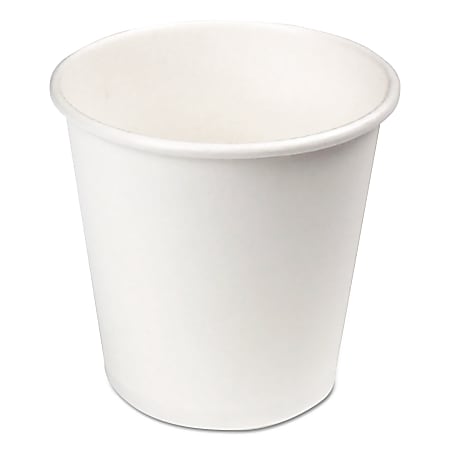 Boardwalk® Paper Hot Cups, 4 Oz, White, Pack