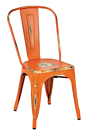 Office Star™ Bristow Armless Chairs, Antique Orange, Set Of 2 Chairs