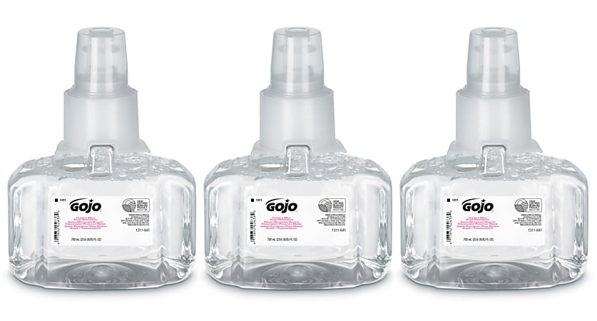 GOJO® LTX-7 Clear & Mild Foam Hand Wash Soap, 23.6 Oz, Carton Of 3 Refills