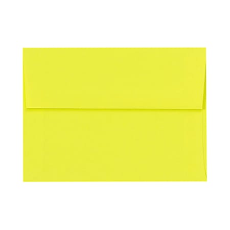 LUX Invitation Envelopes, A2, Peel & Press Closure, Citrus, Pack Of 50