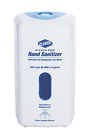 Clorox Touchless Hand Sanitizer Dispenser, 13 1/10" x 7 1/4" x 5", White