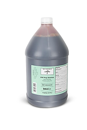 Medline Povidone Iodine Prep Solutions, 128 Oz, Pack Of 4