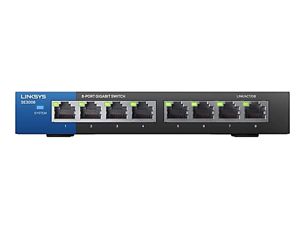 Linksys SE3008 8-Port Gigabit Ethernet Switch | Linksys: US