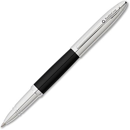 Franklin Covey® Lexington Executive Rollerball Pen, Medium Point, 0.7 mm, Black Barrel, Black Ink