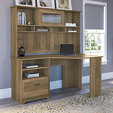Bush furniture cabot corner deals desk with hutch