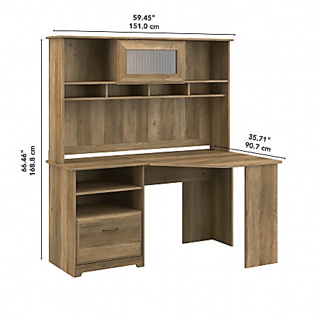 Pine desk deals with hutch