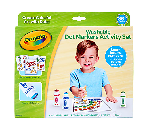 Crayola Washable Dot Marker Activity Set - Multi - 1 Kit - R&A Office  Supplies