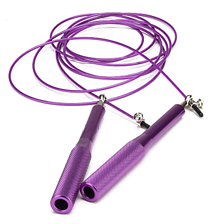 Mind Reader Adjustable Skipping Jump Rope, 129-1/2", Purple