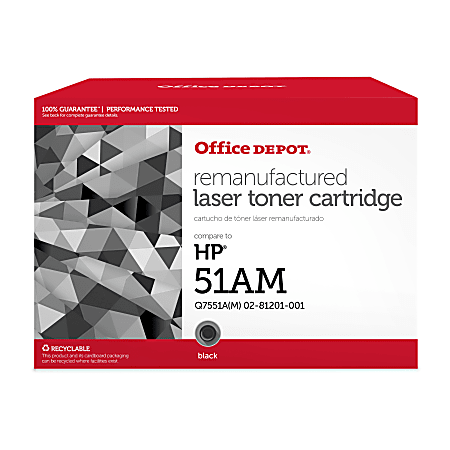 Office Depot® Brand Remanufactured Black MICR Toner Cartridge Replacement For HP 51A, OD51TM