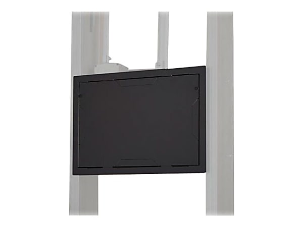 Chief In-Wall Storage Box with Flange and Cover for Flat Panel Displays - Black - Storage box - for audio/video components - black - in-wall mounted