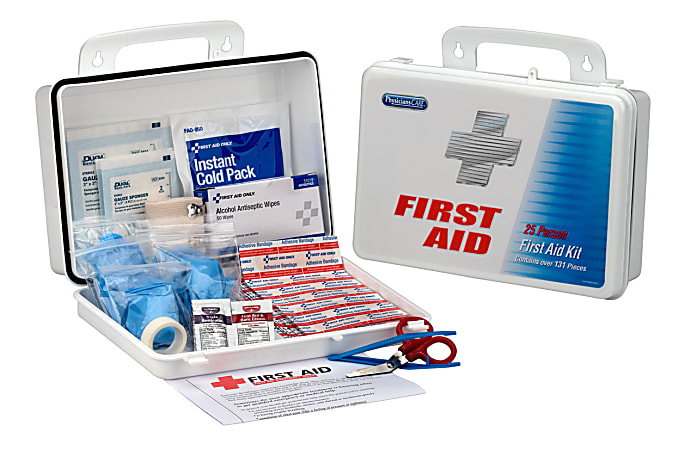 PhysiciansCare® Office First Aid Kit, White, 131 Pieces