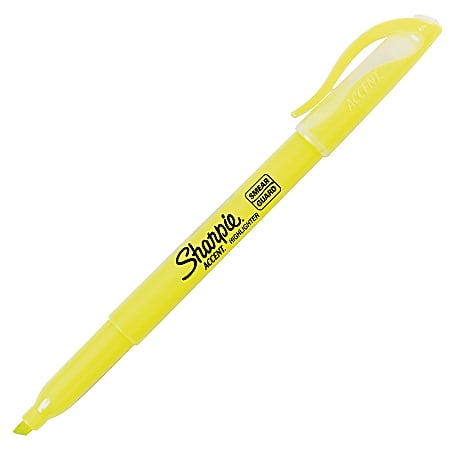 Sharpie® Accent® Pocket Highlighter, Fluorescent Yellow