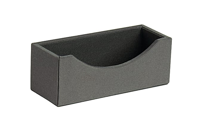 Realspace™ Gray Business Card Holder