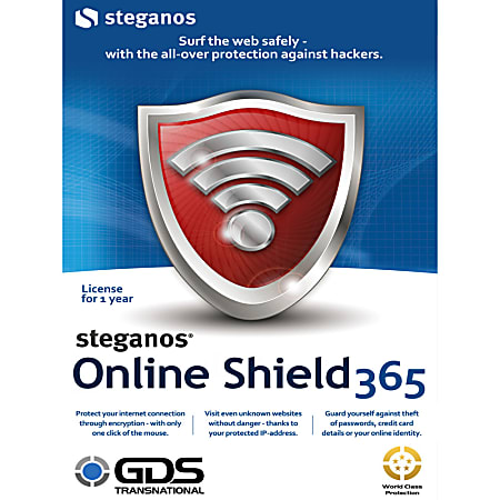 Steganos Online Shield 365 - 3 PCs, Download Version