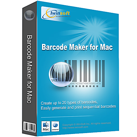 iWinSoft Barcode Maker for Mac, Download Version