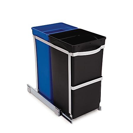 Simplehuman Pull-Out Trash and Recycling Can - Thumbnail 3