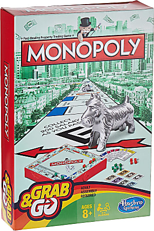 Hasbro Monopoly Grab &amp; Go Game