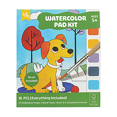 Little Yellow Bicycle® Watercolor Paint Pad Kit, Pets