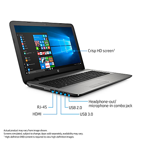 HP 15 ba053nr Laptop 15.6 Screen AMD A10 Quad Core 8GB