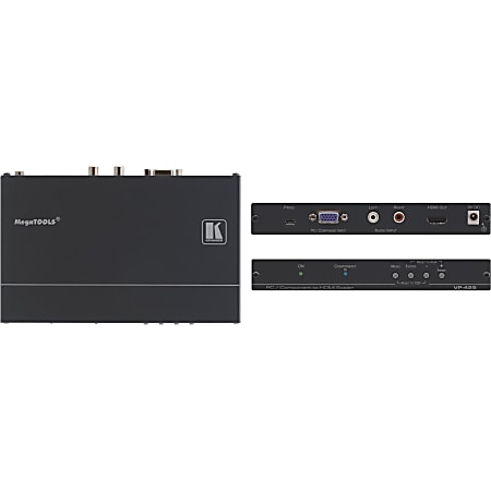 Kramer Computer Graphics Video & HDTV to HDMI ProScale Digital Scaler - Functions: Video Scaling, Image Freeze - 1920 x 1080 - VGA - USB - Audio Line In - External