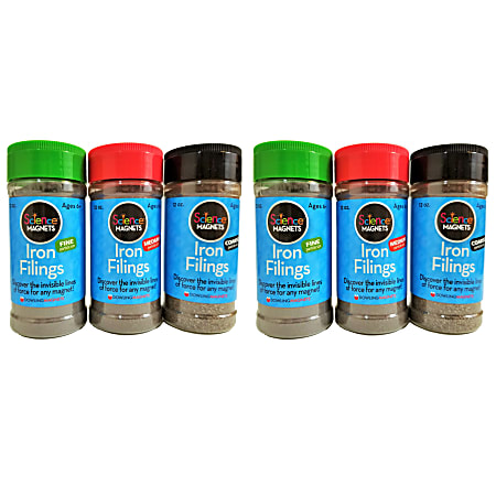 Dowling Magnets Two Iron Filings Variety Packs, 6 Jars Total