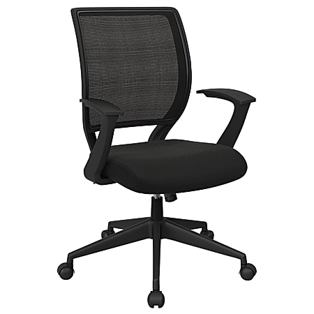 Office Star™ Work Smart Mesh Task Chair, Midnight Black/Ebony/Black