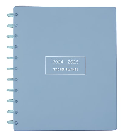 2024-2025 TUL® Discbound Monthly Teacher Planner, Letter Size, Light Blue, July To June, ODUS2336-002