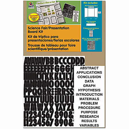 Pacon Science Fair Presentation Board - Science Project - 48" Height x 36" Width - White - 1 Kit