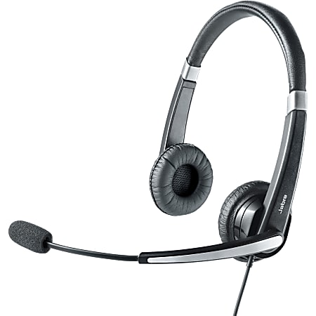 Jabra UC Voice 550 MS Duo Headset - Stereo - USB - Wired - Over-the-head - Binaural - Semi-open - Noise Reduction, Noise Cancelling Microphone - Black