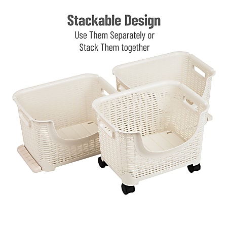 Stackable Storage Bins & Baskets at