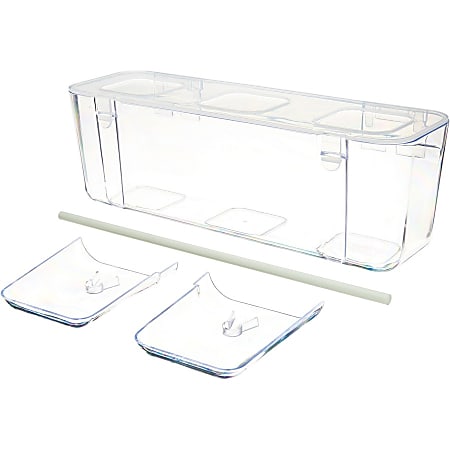 Deflecto Ribbon Dispenser 4.40 x 13.30 x 4.20 Depth Desktop Lid ...