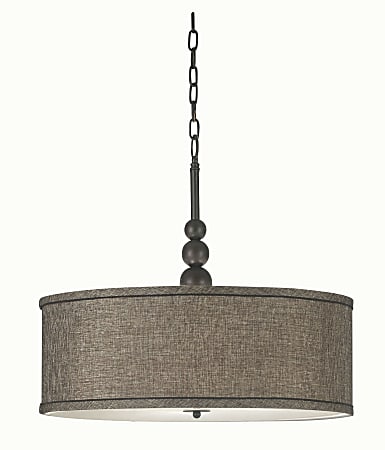 Kenroy Margot Hanging Pendant Lamp, 3-Light, 22"H, Bronze
