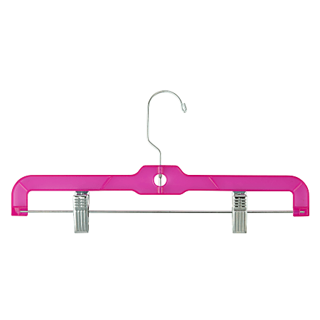 Honey-Can-Do Crystal Cut Pant/Skirt Hangers, Pink, Pack Of 80