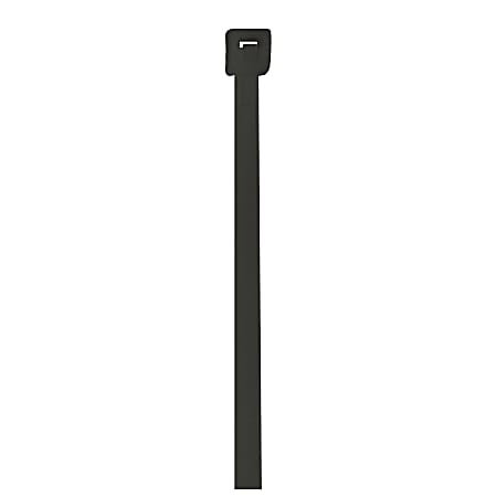 Office Depot® Brand UV Cable Ties, 18 Lb, 8", Black, Case Of 1,000