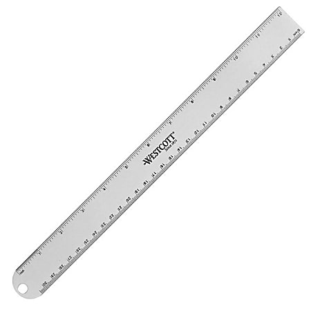 Westcott Metric Ruler With Metal Edge 12 - Office Depot