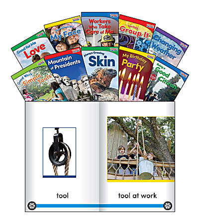 Shell Education Teacher Created Materials TIME FOR KIDS Nonfiction Book Set, Set 3, Set Of 10 Books, Kindergarten