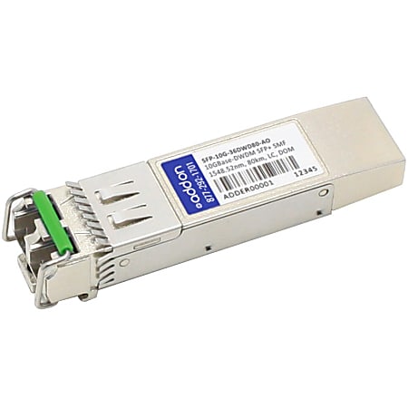 AddOn Alcatel-Lucent Compatible TAA Compliant 10GBase-DWDM 100GHz SFP+ Transceiver (SMF, 1548.52nm, 80km, LC, DOM)