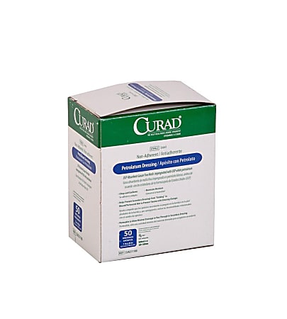 CURAD® Sterile Petrolatum Gauze, 1" x 8", Case Of 200