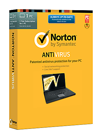 Norton AntiVirus™ 1-Year Subscription, For PC