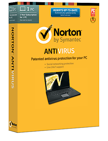 Norton AntiVirus™ 1-Year Subscription, For PC, Traditional Disc