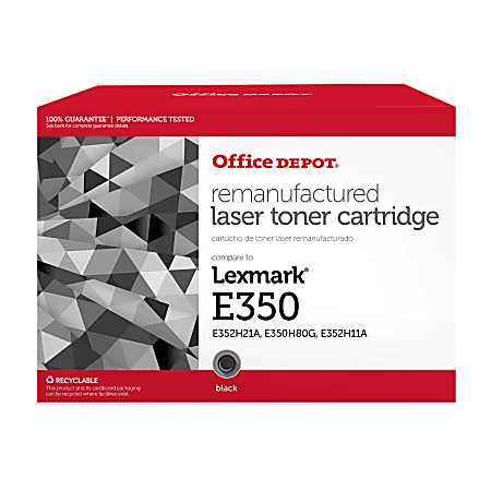 Office Depot® Brand Remanufactured High-Yield Black Toner Cartridge Replacement For Lexmark™ E352H11A, ODE350