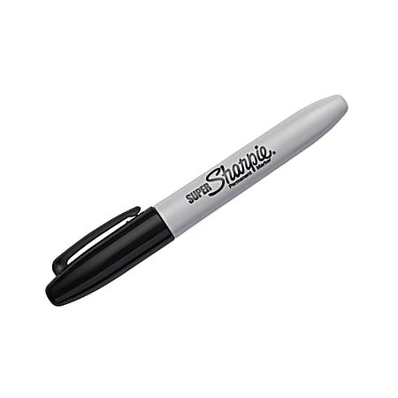 Sharpie Super Permanent Markers Fine Point Black Ink Pack Of