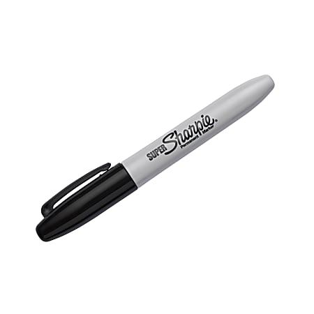 Office Depot® Brand Permanent Markers, Ultra-Fine Point, 100% Recycled  Plastic Barrel, Black, Pack Of 12