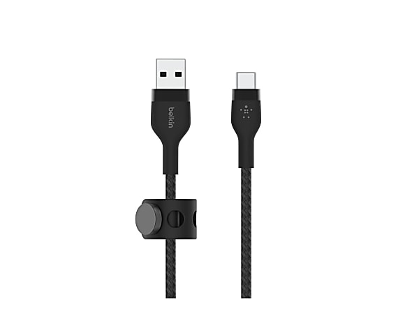 Belkin BoostCharge Pro Flex Braided USB-A To Lightning Cable, 1M/3.3FT, Black