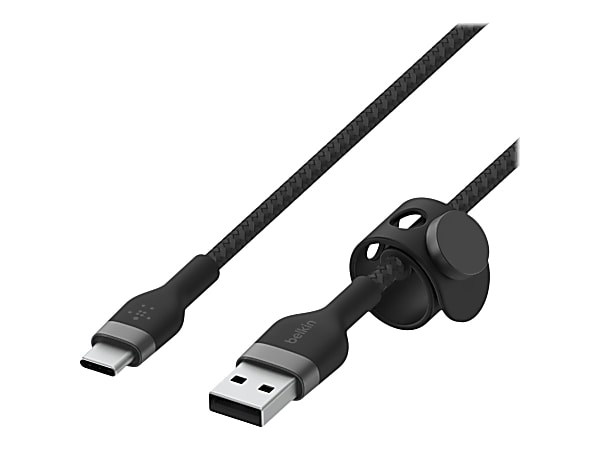Belkin BoostCharge Pro Flex Braided USB A To Lightning Cable 1M3.3FT Black  - Office Depot