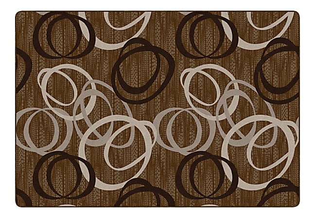 Flagship Carpets Duo Rectangular Rug, 8-1/3' x 12', Chocolate