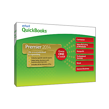 QuickBooks® Premier Industry Editions 2014, Traditional Disc
